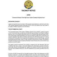 Commercial Division of the High Court, Eastern Caribbean Supreme Court